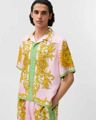 Printed Silk Twill Shirt