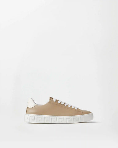 Greca Leather Sneakers
