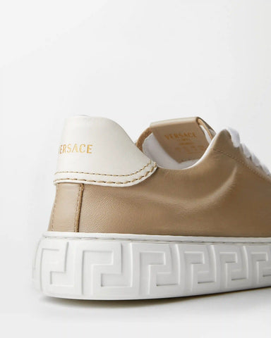 Greca Leather Sneakers