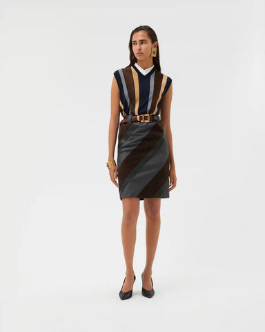 Wool-Mohair Pencil Skirt