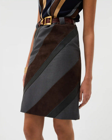 Wool-Mohair Pencil Skirt