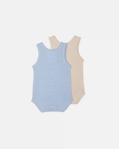 Baby Jacquard Cotton-PiquÃ© Bodysuit 2-Pack