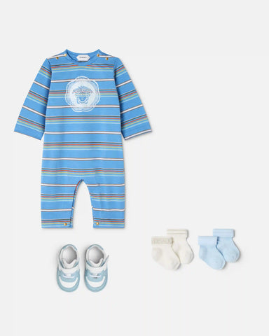Baby Printed Cotton-Jersey Sleepsuit