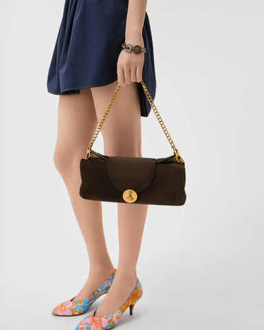 Vivian Suede Clutch