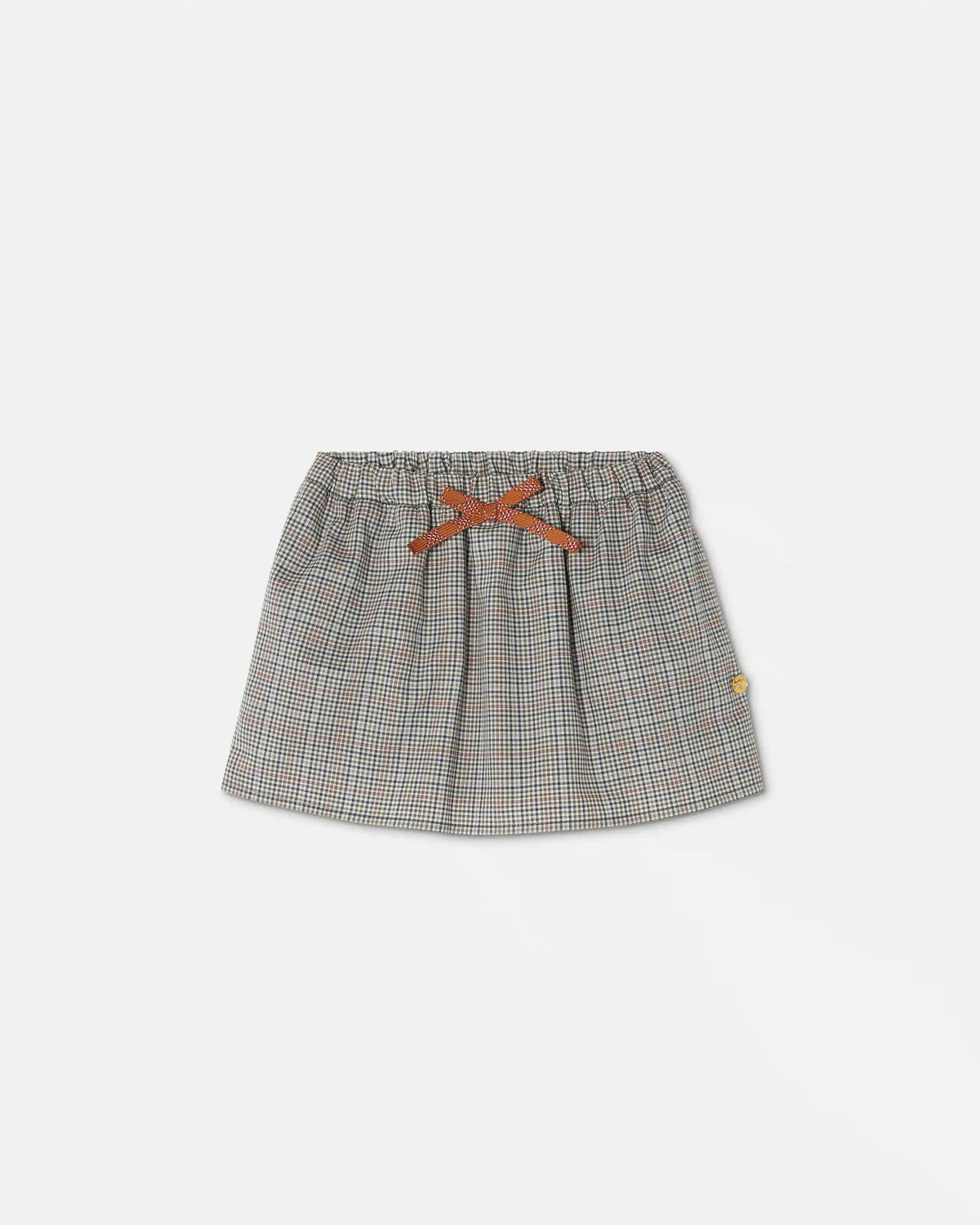 Kids Micro-Check Cotton-Poplin Skirt