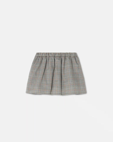 Kids Micro-Check Cotton-Poplin Skirt