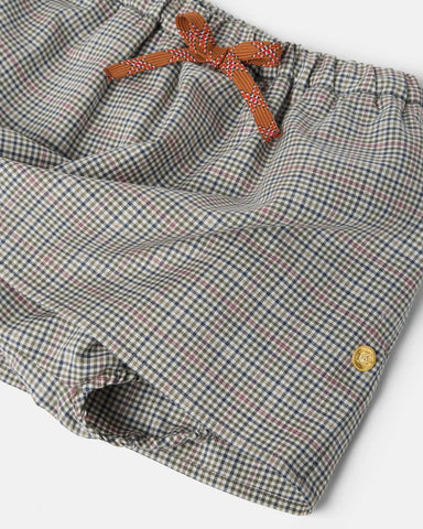 Kids Micro-Check Cotton-Poplin Skirt