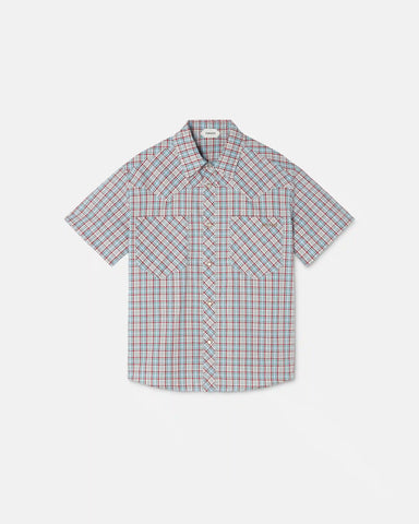 Kids Embroidered-Logo Cotton Oxford Check Shirt