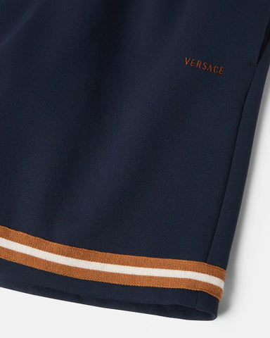Kids Embroidered-Logo Stretch PiquÃ© Shorts