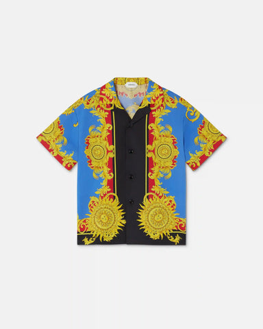 Kids Printed Cotton-Poplin Shirt