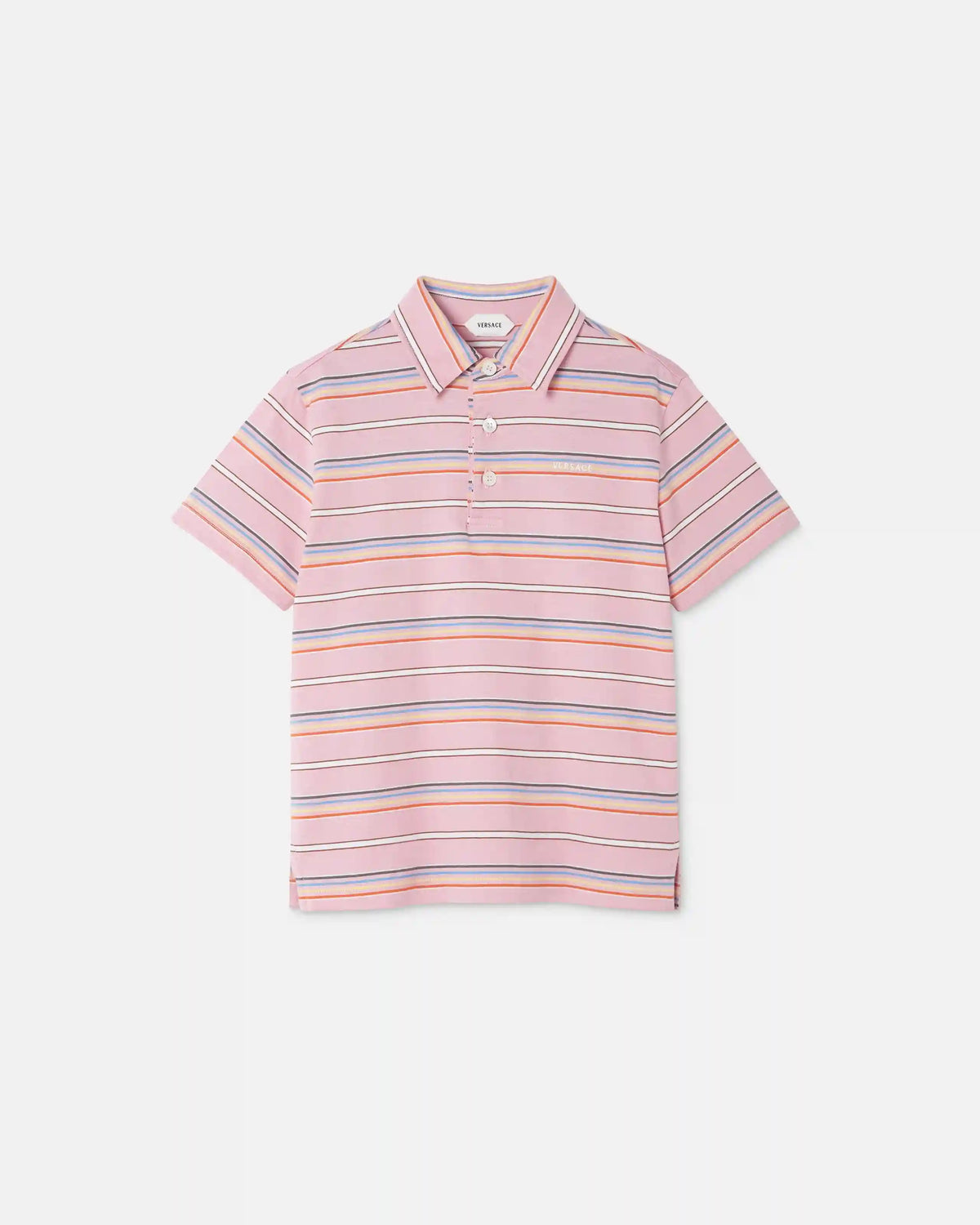 Kids Embroidered-Logo Striped Cotton-Jersey Polo