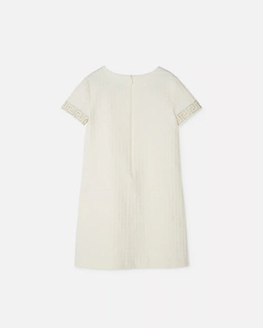 Kids Micro-Check Jacquard Cotton Dress