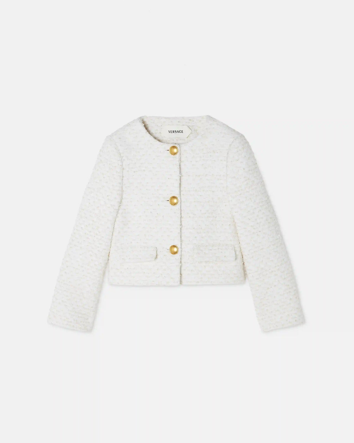 Kids Cotton-Blend Tweed Jacket