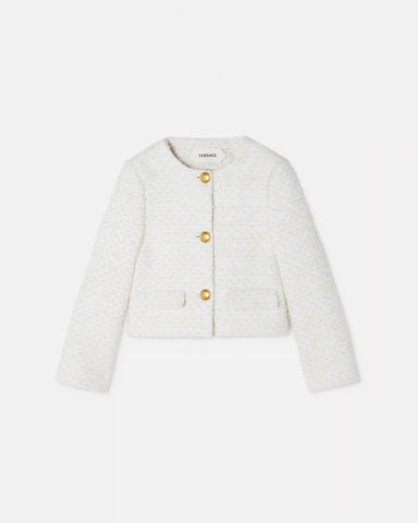 Kids Cotton-Blend Tweed Jacket