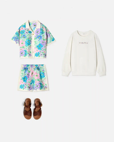 Kids Printed Silk-Twill Shirt