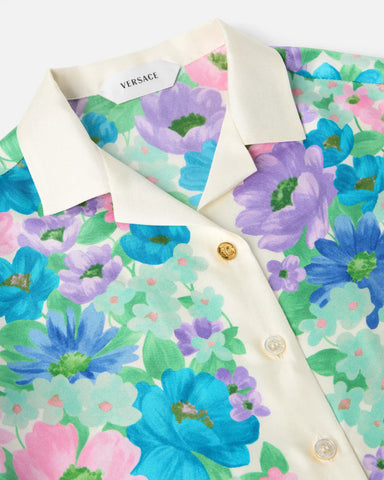 Kids Printed Silk-Twill Shirt