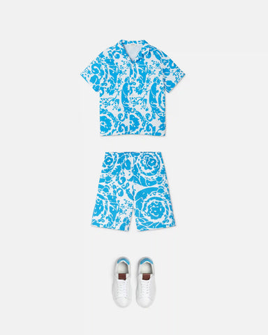 Kids Printed Cotton-PiquÃ© Shorts