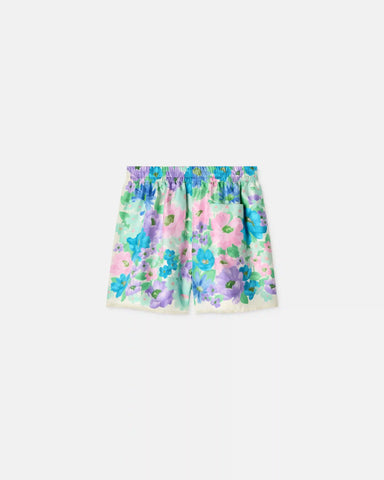 Kids Printed Silk-Twill Shorts