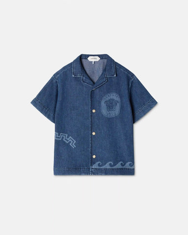 Kids Lasered Denim Shirt