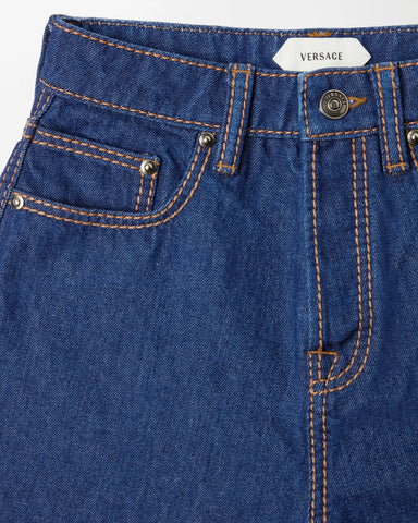 High-Waist Straight Jeans
