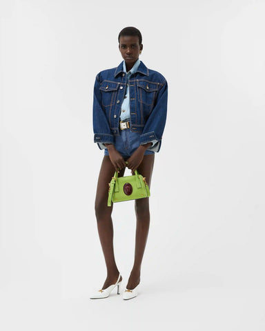 Chambray Denim Mini Shorts