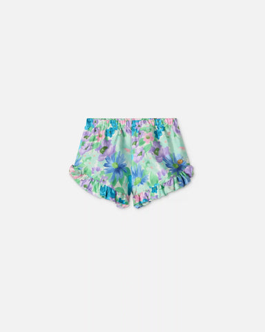 Baby Printed Silk Twill Shorts