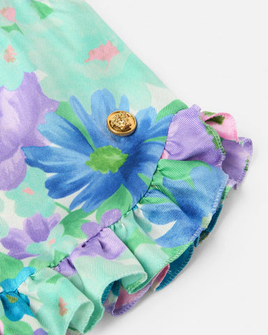 Baby Printed Silk Twill Shorts