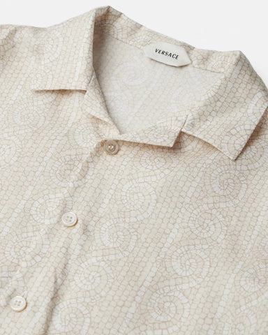 Baby Printed Silk Twill Shirt