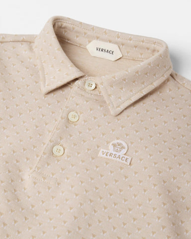 Baby Jacquard Cotton-PiquÃ© Polo