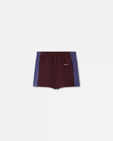 Baby Embroidered-Logo Jacquard Milano-Stitch Shorts
