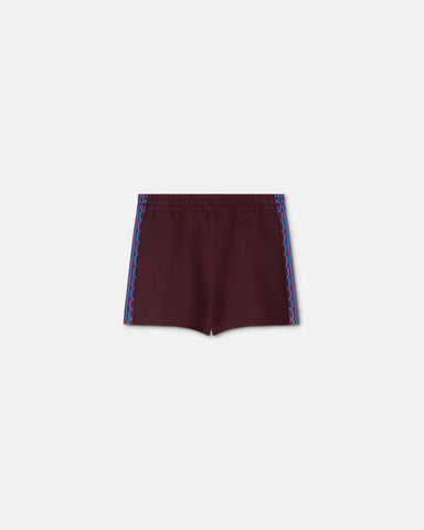Baby Embroidered-Logo Jacquard Milano-Stitch Shorts