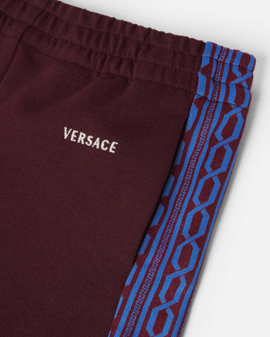 Baby Embroidered-Logo Jacquard Milano-Stitch Shorts