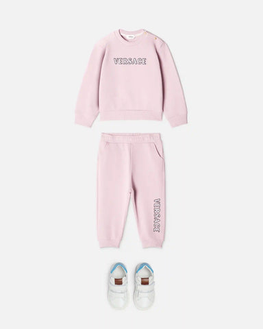 Baby Embroidered-Logo Cotton-Jersey Sweatpants