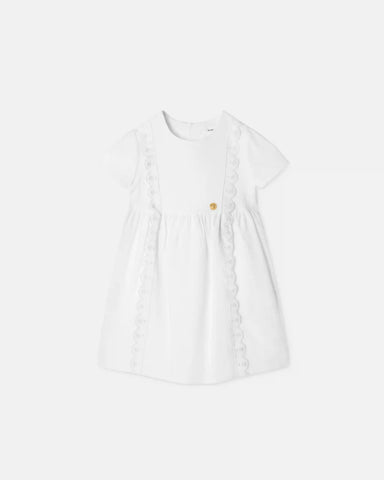 Baby Jacquard Cotton-Poplin Dress