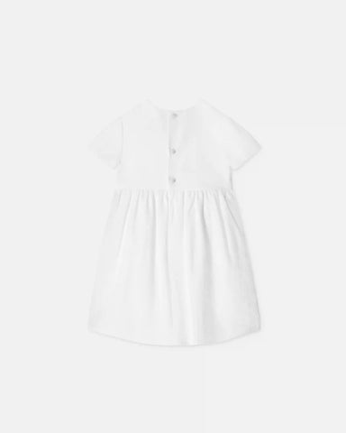 Baby Jacquard Cotton-Poplin Dress