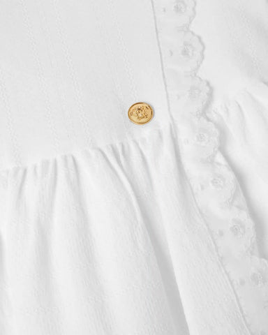 Baby Jacquard Cotton-Poplin Dress