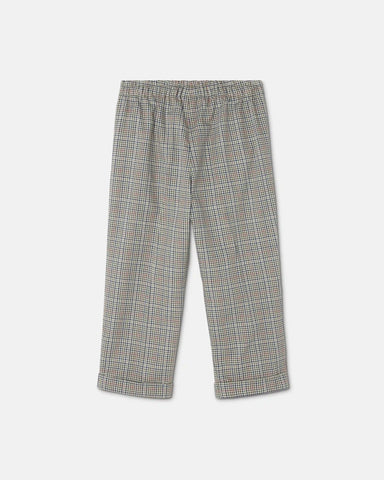 Baby Micro-Check Cotton-Poplin Pants