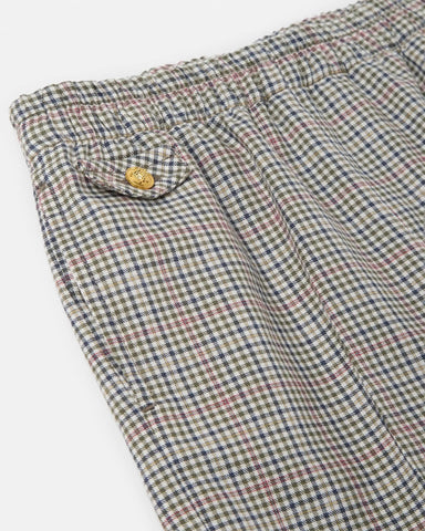 Baby Micro-Check Cotton-Poplin Pants