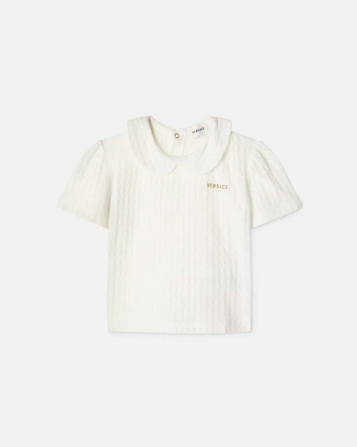 Baby Embroidered Jacquard Cotton-Jersey Polo Set