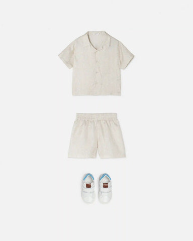 Baby Printed Silk Twill Shorts