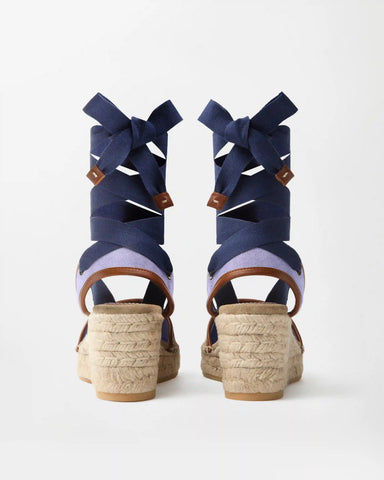 Lola Suede Wedge Sandals 65 mm