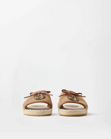 Lola Suede Flat Sandals