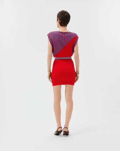 Cotton Knit Mini Dress