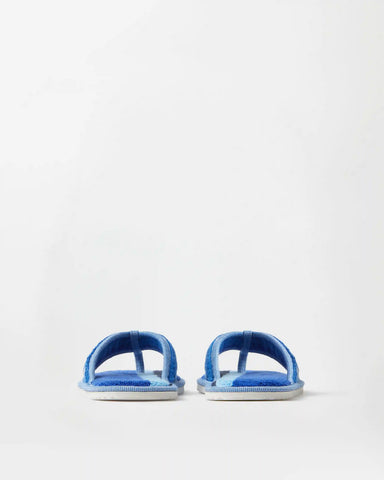 Striped Cotton-Terry Jacquard Flip Flops