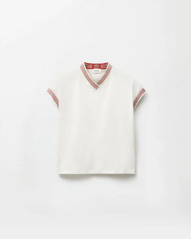 Jacquard Stretch Cotton-Jersey T-Shirt