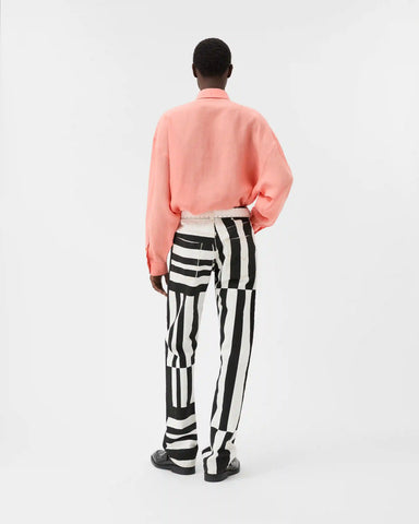 Printed Straight Leg Jeans