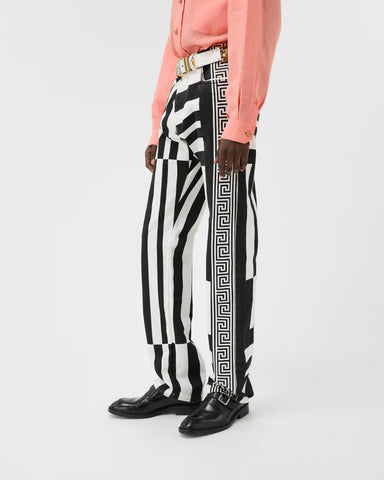 Printed Straight Leg Jeans