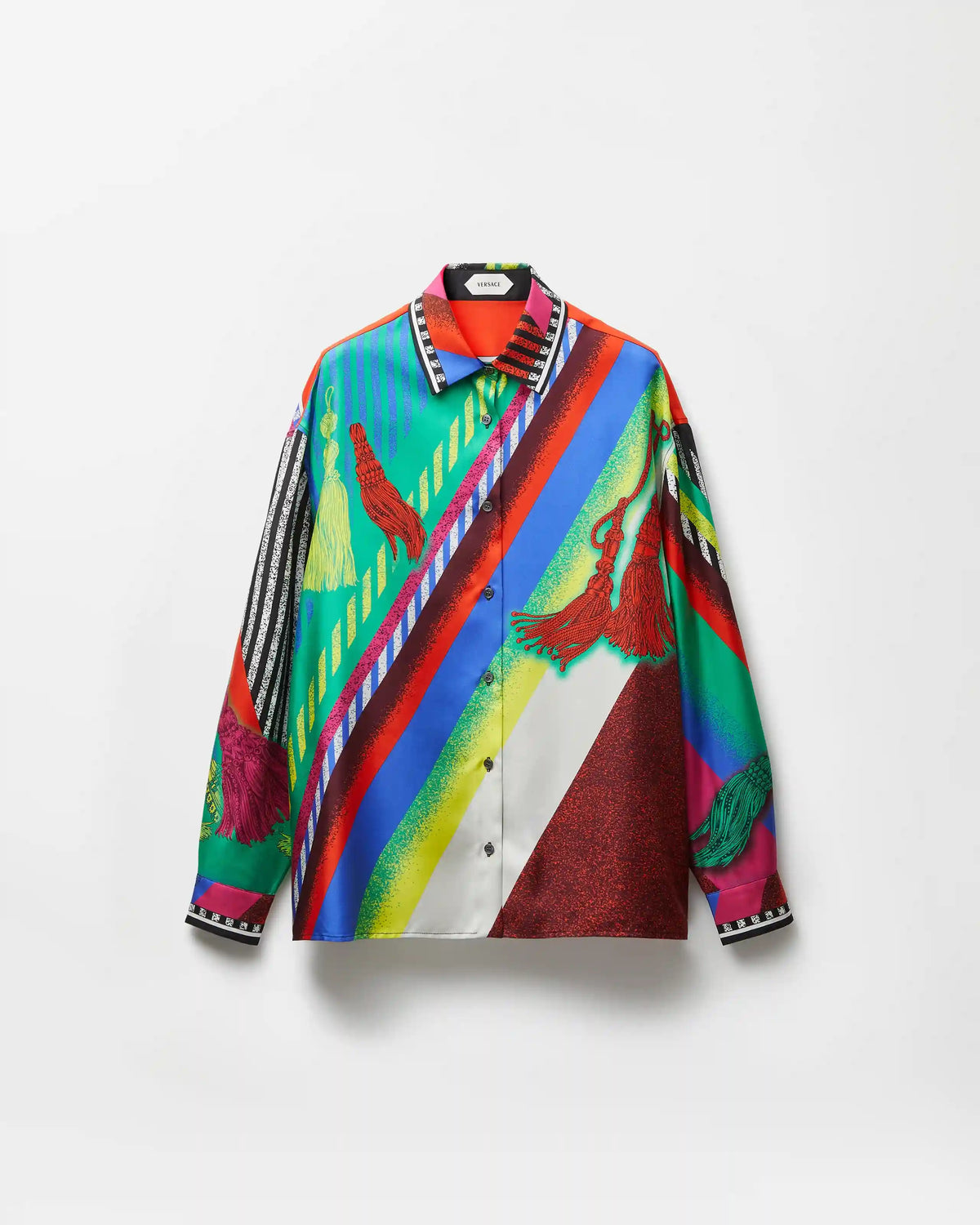 Printed Silk Twill Shirt