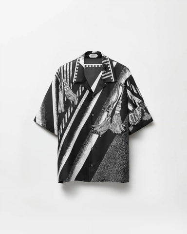 Printed Silk Twill Shirt
