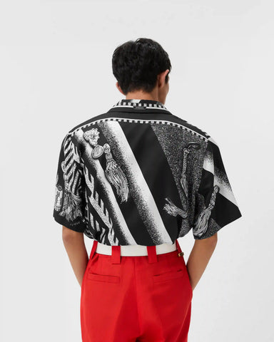Printed Silk Twill Shirt
